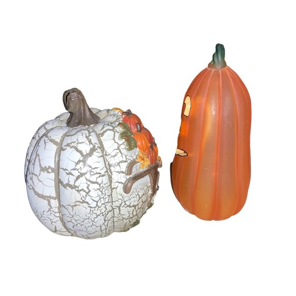 Fall Harvest/ Halloween Jack-O-Lantern Pumpkin Tabletop Decor - Picture 4 of 8